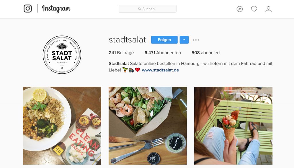 Social Media  Instagram-Stadtsalat-1024x586 Durchstarten mit Instagram